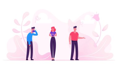 Alerji Belirtileri Doktor Ziyaretçi Hasta Hastalar. İntoleransı Kişiler Hastalık Öksürük, Soğuk ve Hapşırma İhtiyaç Alerjen Eczane ve İlaçlar Sağlık Tedavisi için. Karikatür Düz Vektör İllüstrasyon