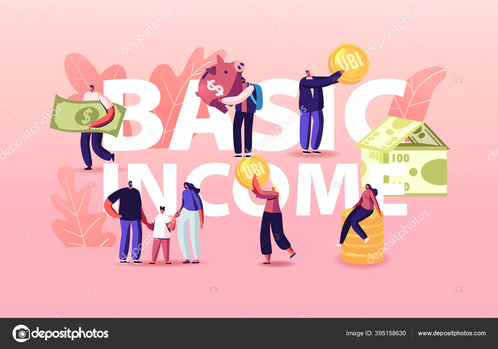 Universal basic incomeストックベクター、ロイヤリティフリーUniversal basic incomeイラスト |  DepositPhotos