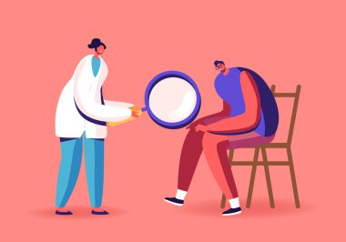 Artrolog Doktor Artrolog Hasta Kireçlenme Dizinde Büyüteç İzleme Karakteri. Patellar Eklem Hastalığı, Sağlık Hizmetleri