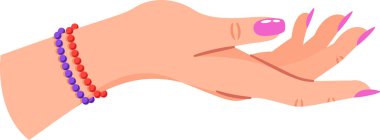 Kadın el hareketi sergiliyor