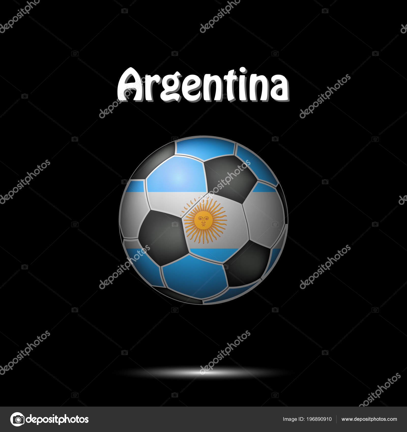 Argentina Soccer Logo Vector