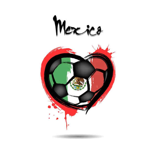 4440 - Rusia fútbol del corazón — Vector de stock