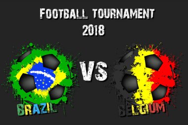 Futbol oyun Brezilya vs Belçika