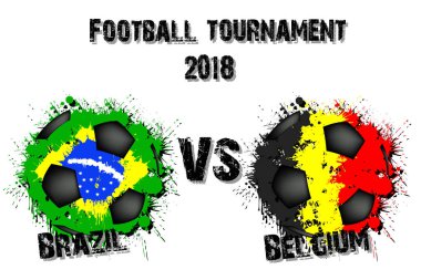 Futbol oyun Brezilya vs Belçika