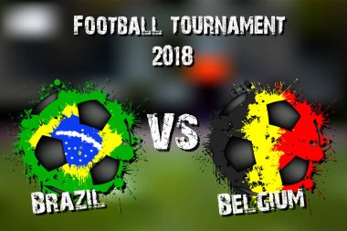 Futbol oyun Brezilya vs Belçika