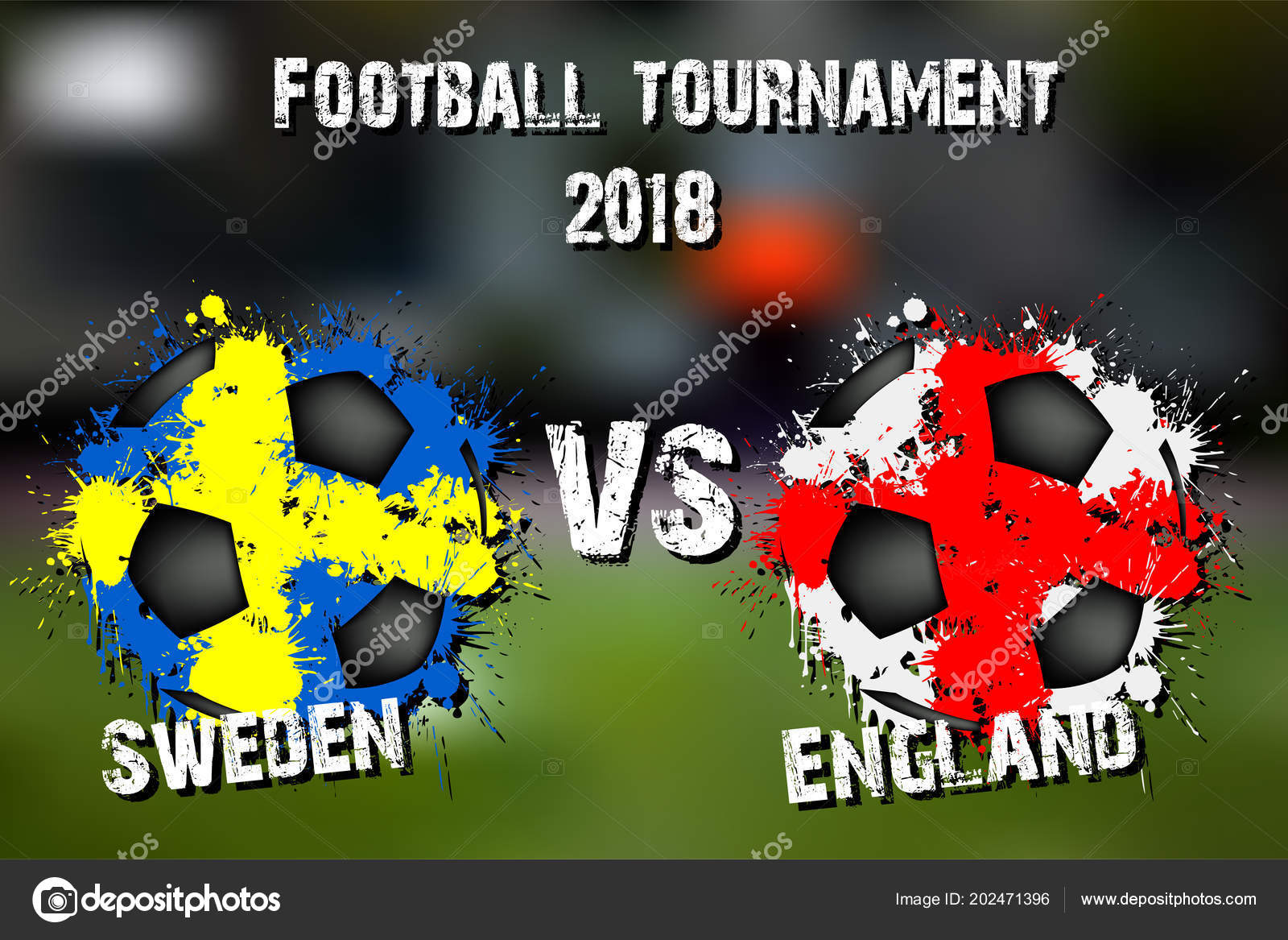 Soccer game Sweden vs England Stock Vector by ©Mityay_PG 202471396