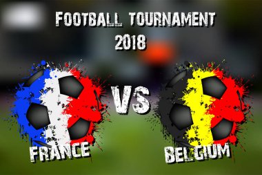 Futbol oyun Fransa vs Belçika