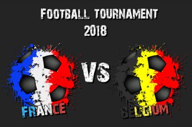 Futbol oyun Fransa vs Belçika