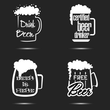  Bira logo şablonu tasarım ayarla