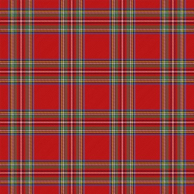 Ekose desenli. İskoç kafes. İskoç kareli arka plan. Geleneksel İskoç süs. İskoç kareli klasik renklerde. Sorunsuz kumaş dokusu. Noel Yılbaşı dekor. Vektör çizim