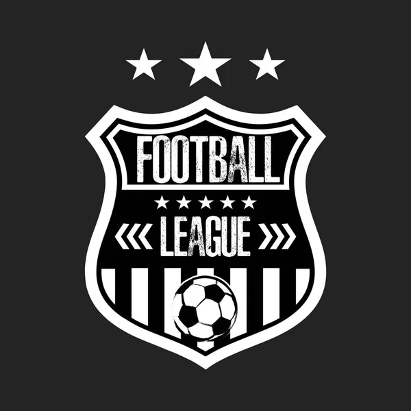 Design de modelo de logotipo de futebol —  Vetores de Stock