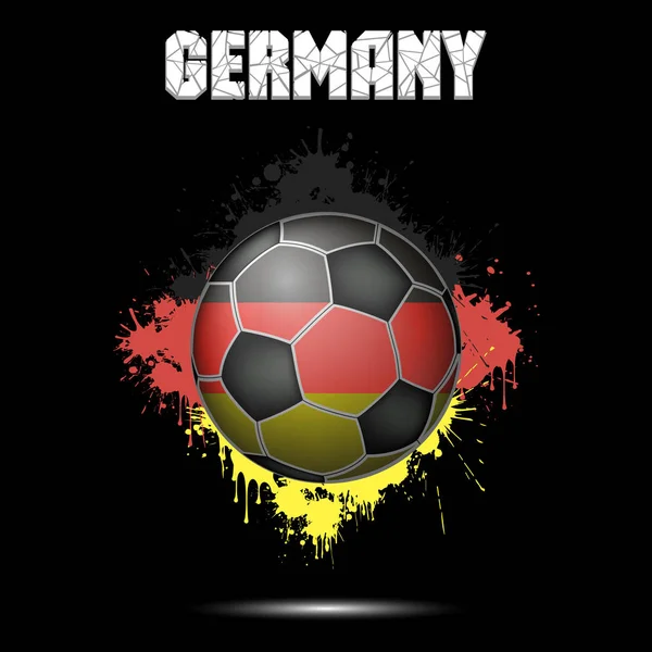 Piłka nożna w kolorze Niemcy — Wektor stockowy