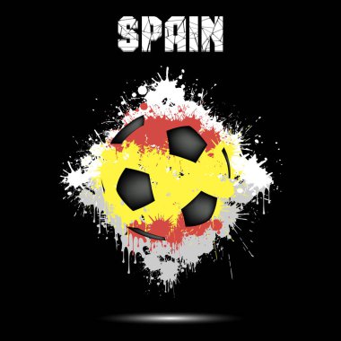 Renkli İspanya futbol topu