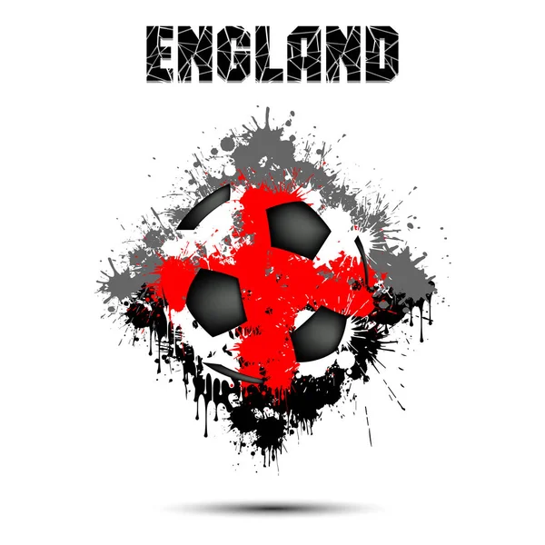 Fotboll i England färg — Stock vektor