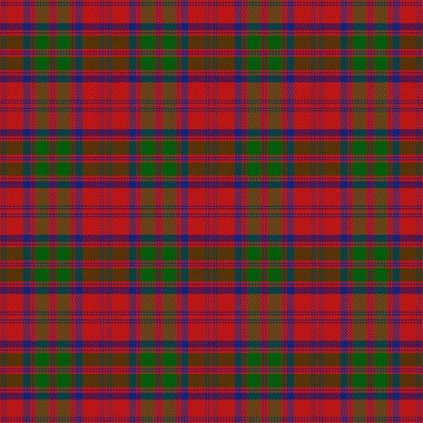 Grant Tartan desen. İskoç kafes. İskoç kareli arka plan. Geleneksel İskoç süs. İskoç kareli klasik renklerde. Sorunsuz kumaş dokusu. Vektör çizim