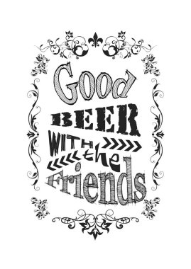 Vintage bira şirketi şablonu