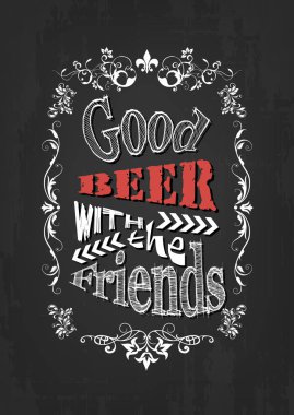 Vintage bira şirketi şablonu