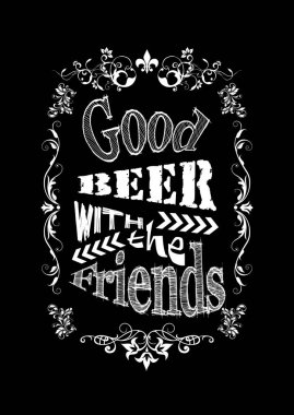 Vintage bira şirketi şablonu