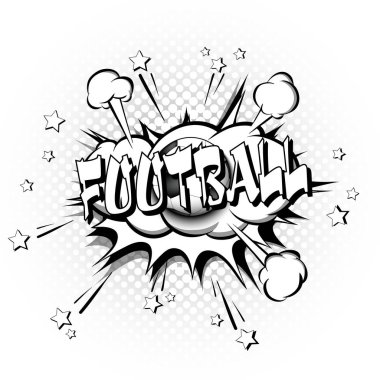 Futbol Pop art retro tarzı