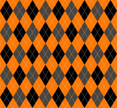 Cadılar Bayramı argyle ekose. İskoç kafesi arkaplanı