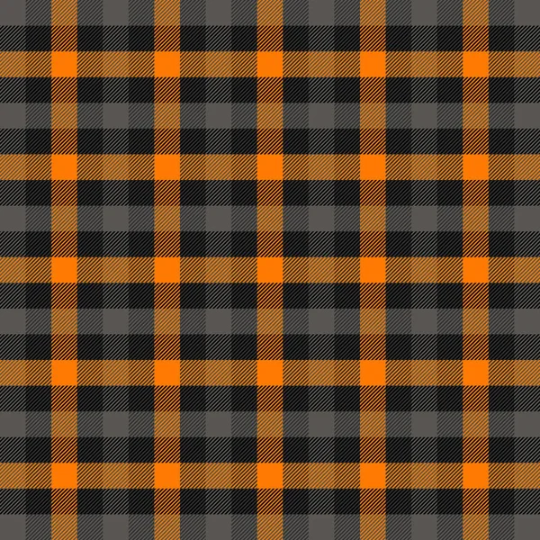 Halloween xadrez Tartan. Fundo da gaiola escocesa — Vetor de Stock