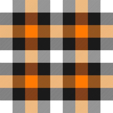 Cadılar Bayramı ekose kumaşı. İskoç kafesi arkaplanı