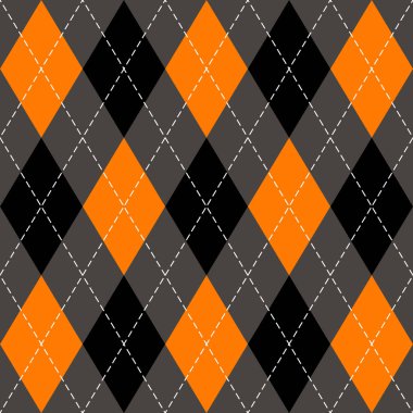 Cadılar Bayramı argyle ekose. İskoç kafesi arkaplanı