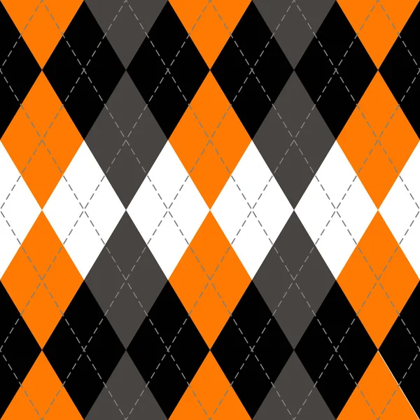 Halloween Argyle plaid. Scottish cage background