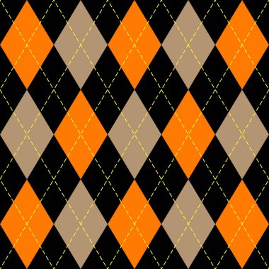 Cadılar Bayramı argyle ekose. İskoç kafesi arkaplanı