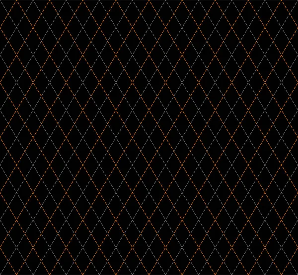 Halloween Argyle plaid. Fond de cage écossais — Image vectorielle