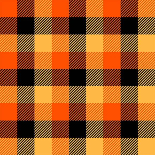 Halloween Tartan kariert. Schottischer Käfig-Hintergrund — Stockvektor