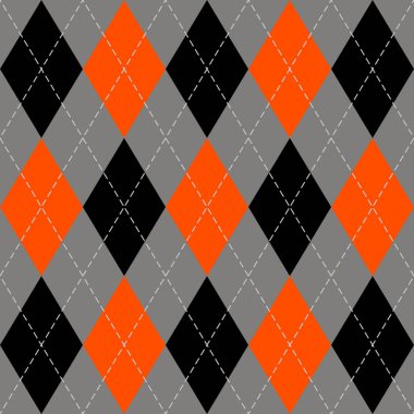 Cadılar Bayramı argyle ekose. İskoç kafesi arkaplanı