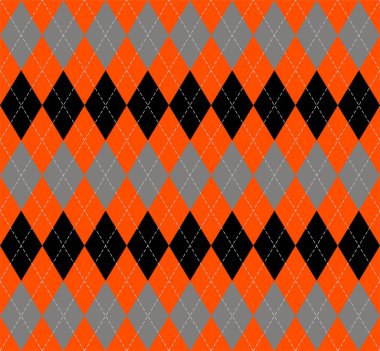 Cadılar Bayramı argyle ekose. İskoç kafesi arkaplanı