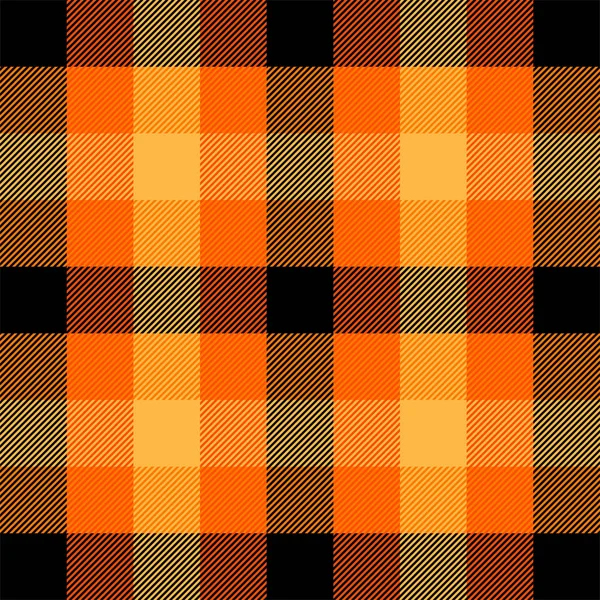 Halloween Tartan kariert. Schottischer Käfig-Hintergrund — Stockvektor