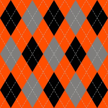 Cadılar Bayramı argyle ekose. İskoç kafesi arkaplanı
