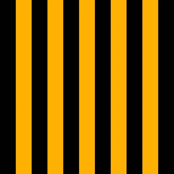 Patrón de Halloween tiras verticales negras y amarillas — Vector de stock