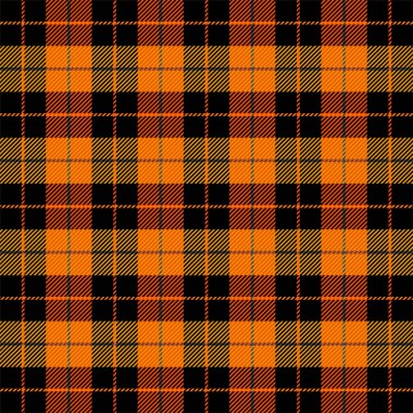 Cadılar Bayramı Tartan ekose. Desen İskoç kafes