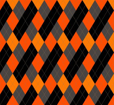 Cadılar Bayramı argyle ekose. İskoç kafesi arkaplanı