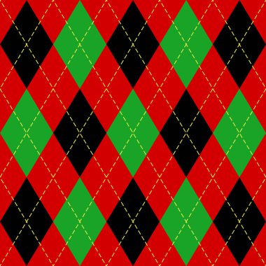 Yılbaşı yeni yıl Argyle. Desen İskoç kafes