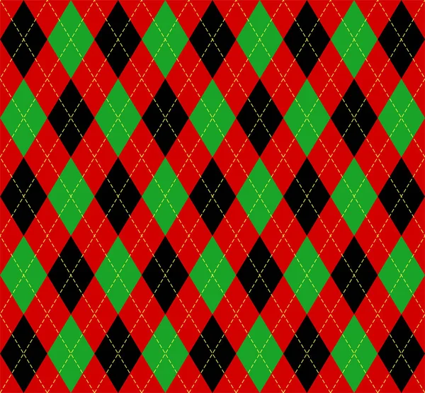 Noël nouvel an Argyle. Modèle Cage écossaise — Image vectorielle