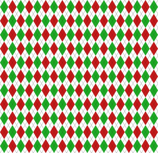 Navidad año nuevo Argyle. Patrón jaula escocesa — Archivo Imágenes Vectoriales