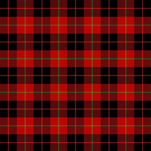 Julnyår Tartan. Mönster för skotsk bur — Stock vektor