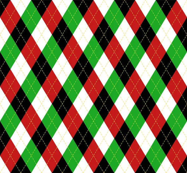 Weihnachten Neujahr Argyle. Schottischer Käfig — Stockvektor