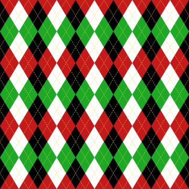 Yılbaşı yeni yıl Argyle. Desen İskoç kafes