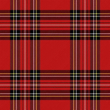 Yılbaşı Tartan. Kalıp İskoç kafesi