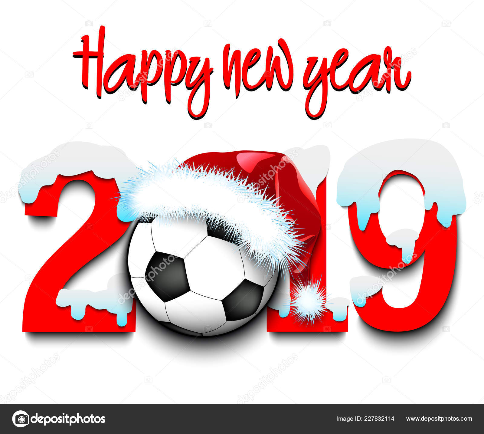 New Year Numbers 19 And Soccer Ball Vector Image By C Mityay Pg Vector Stock New Year Numbers 19 And Soccer Ball Vector Image By C Mityay Pg Vector Stock