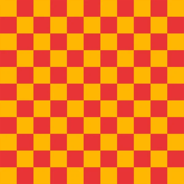 Vermelho e amarelo checkered fundo —  Vetores de Stock