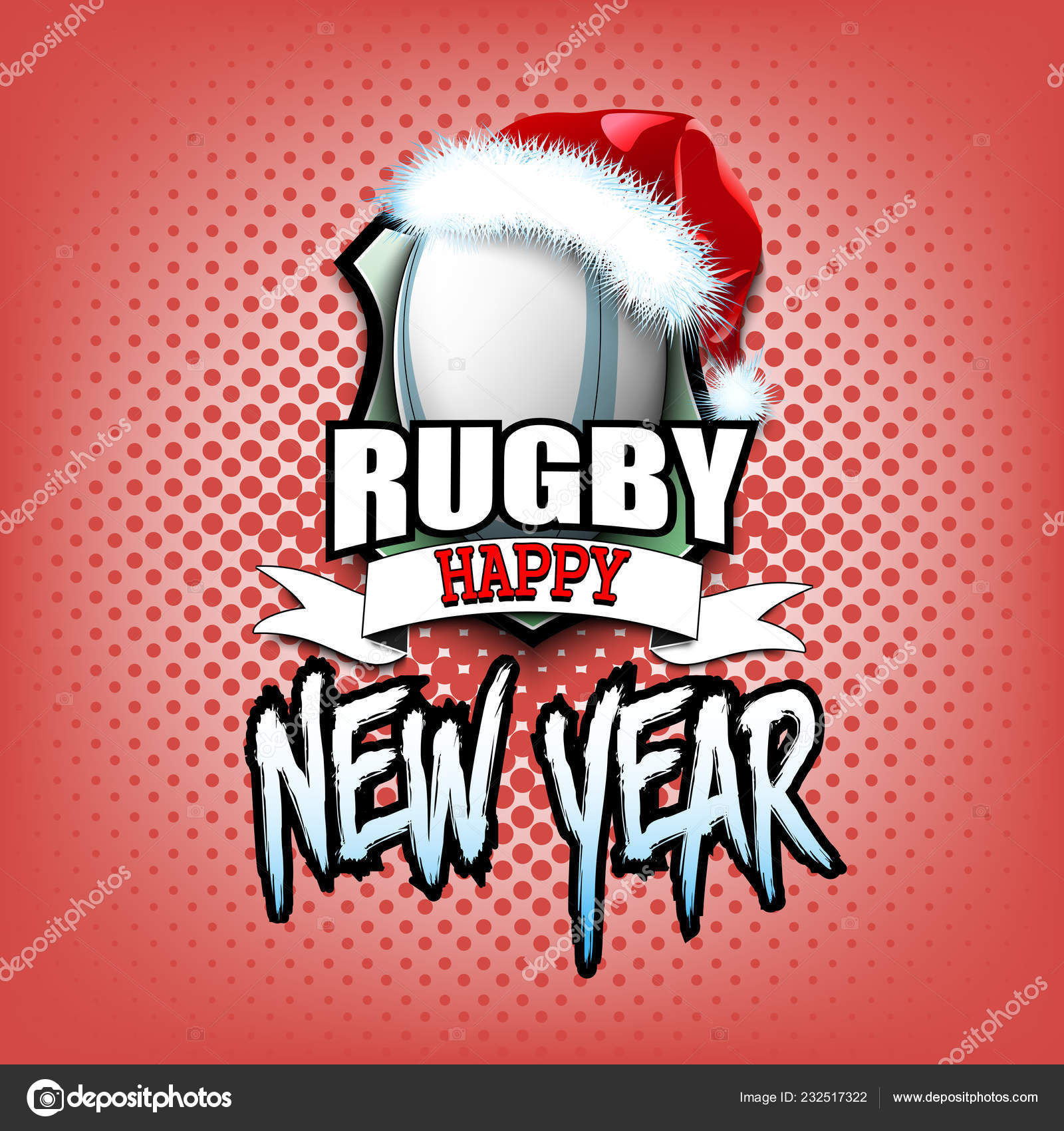 santa rugby ball