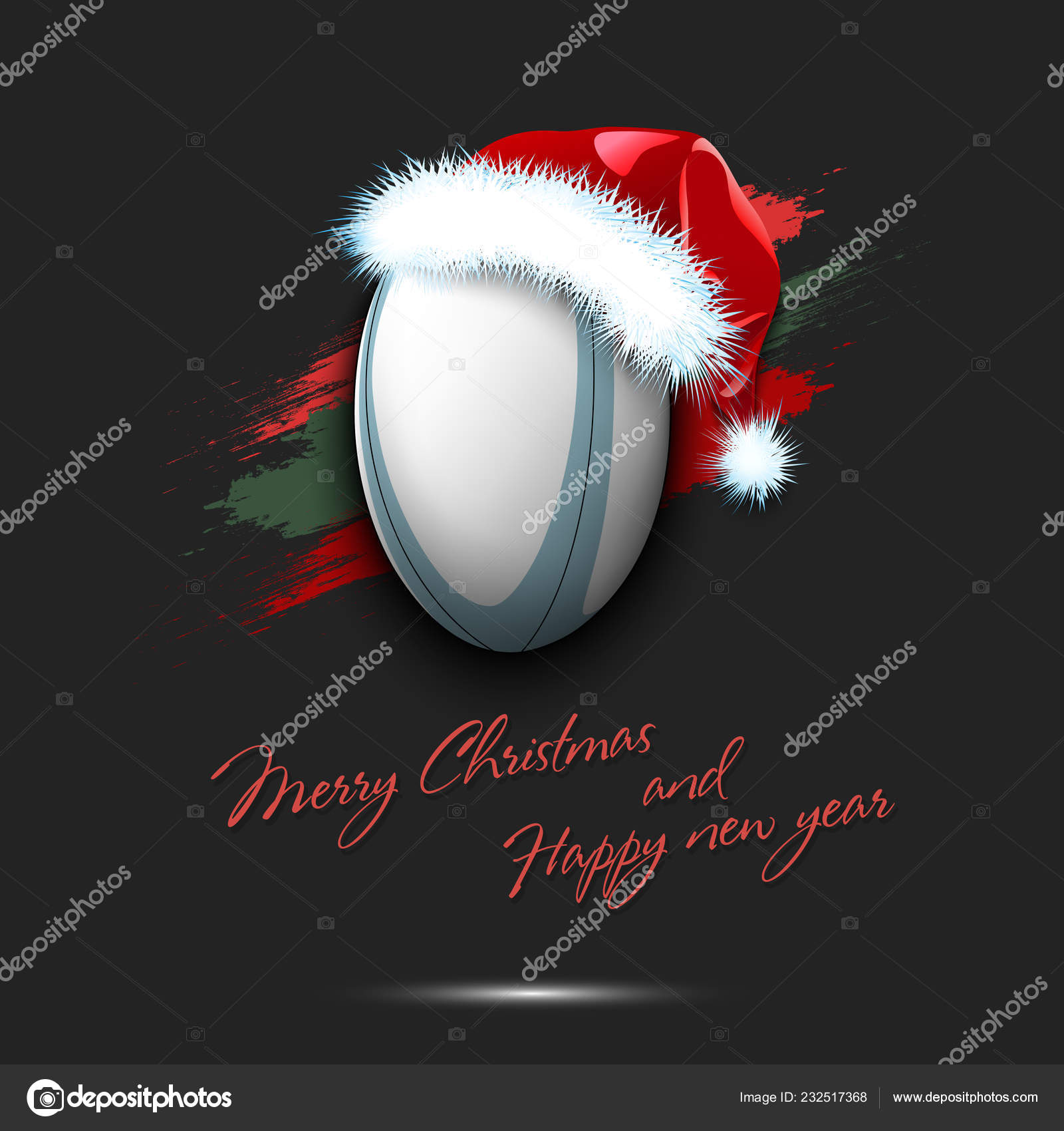 santa rugby ball
