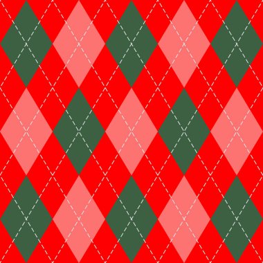 Yılbaşı yeni yıl Argyle. Desen İskoç kafes